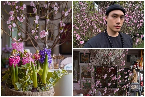 Ngôi nhà ngập hoa đào đón Tết của NTK Lý Quí Khánh