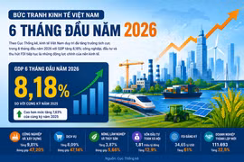 [INFOGRAPHI] Bức tranh kinh tế Việt Nam 6 tháng đầu năm 2026