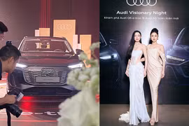 Người đẹp Phương Linh, Cẩm Ly "đọ dáng" Audi A5 và Q6 e-tron