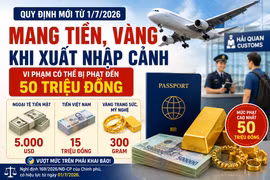 [INFOGRAPHIC] Những chú ý khi mang tiền, vàng khi xuất nhập cảnh