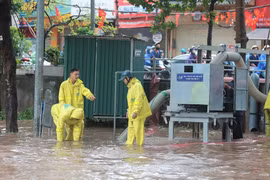 Hà Nội vận hành 36 trạm bơm, chủ động ứng phó mưa lớn