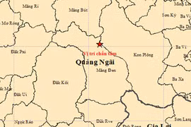 Liên tiếp nhiều trận động đất xảy ra ở Quảng Ngãi