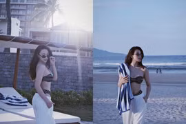 Vợ cầu thủ Phan Văn Đức khoe dáng với bikini