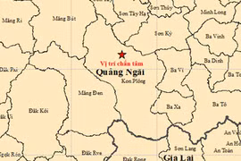 Lại xảy ra động đất tại 'điểm nóng' Kon Plông ở Quảng Ngãi