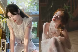 Cựu “hot girl ngực khủng” Elly Trần khoe gương mặt chuẩn sản phẩm AI