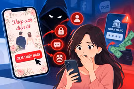 [INFOGRAPHIC] Cảnh giác thủ đoạn gửi thiệp cưới điện tử để chiếm đoạt tiền