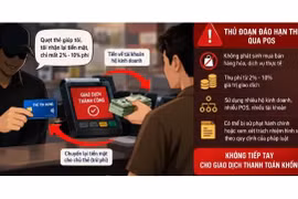 Cảnh giác dịch vụ rút tiền, đáo hạn thẻ tín dụng qua máy POS