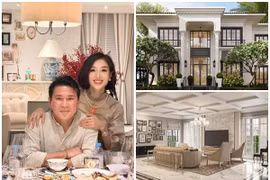 Bên trong biệt thự 600m2 của Hoa khôi Thu Hương và chồng doanh nhân 