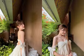 Hot girl Tăng Mỹ Hàn khoe chuẩn 'tiểu thư Sài thành'