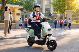 [GALLERY] Chi tiết xe máy điện Vinfast Amio S2 cho học sinh chỉ 12 triệu đồng