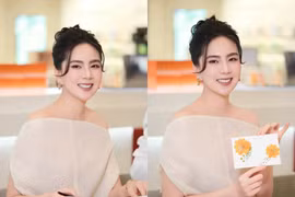 MC Mai Ngọc khoe sắc vóc chuẩn 'gái một con trông mòn con mắt'