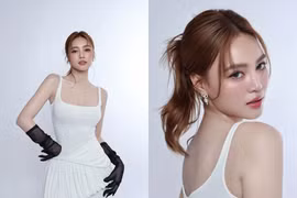 Ninh Dương Lan Ngọc diện váy khoét ngực ôm sát cơ thể