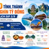 [INFOGRAPHIC] 10 tỉnh, thành thu nghìn tỷ đồng từ du lịch dịp 2/9
