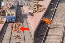 Người phụ nữ bị thương nặng khi bị tàu hỏa đâm văng khúc gỗ vào người