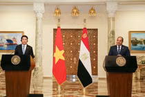 Tuyên bố chung về nâng quan hệ lên đối tác toàn diện giữa Việt Nam và Ai Cập 
