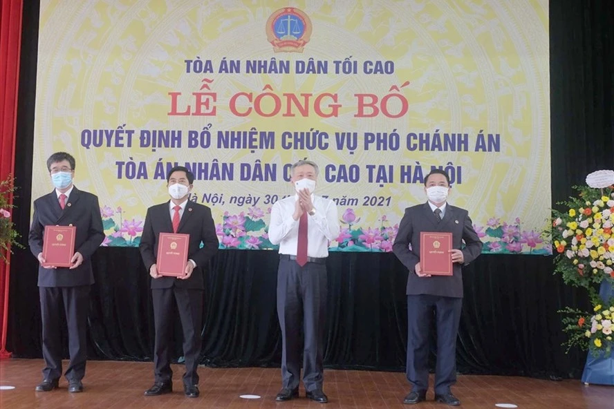 Chân dung 3 tân Phó Chánh án TAND Cấp cao tại Hà Nội