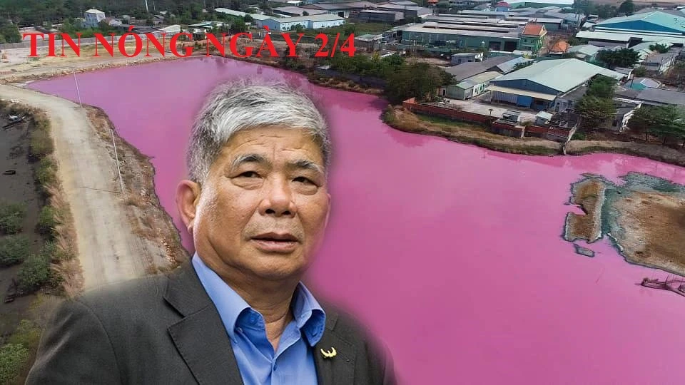 Tin nóng ngày 2/4: Hoang mang vì hồ nước bỗng dưng đổi màu hồng 