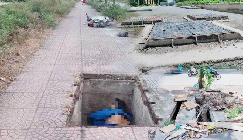 Hố ga, hố cáp "bẫy" người dân, bủa vây đường phố Hà Nội