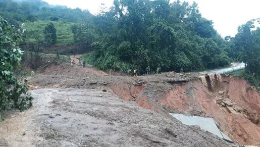 Hiện trường vụ sạt lở đất 22 cán bộ, chiến sĩ mất tích ở Hướng Hoá