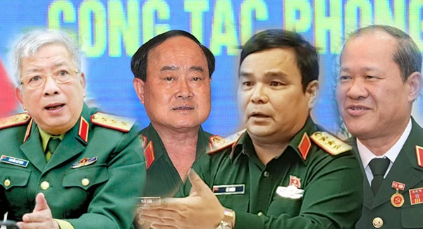 Bốn Thượng tướng quân đội thôi giữ chức Thứ trưởng Bộ Quốc phòng