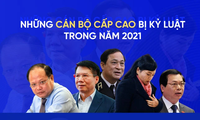 Điểm tên những cán bộ cấp cao bị kỷ luật trong năm 2021