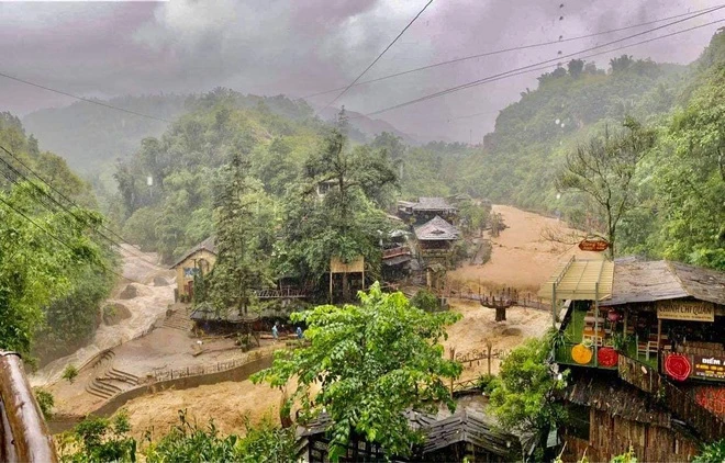 Khu du lịch Cát Cát Sa Pa tan hoang sau lũ quét 