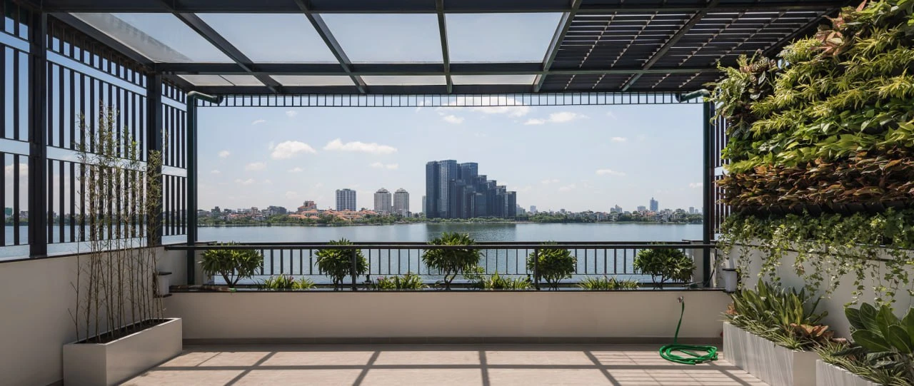 Kiến trúc tối giản và nhẹ nhàng cho căn nhà có view Hồ Tây 