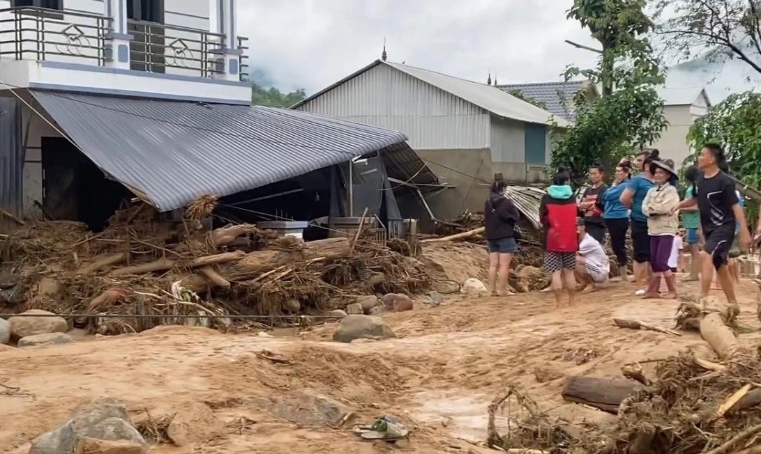 Lũ quét xảy ra ở xã Chiềng Sơ (tỉnh Sơn La)