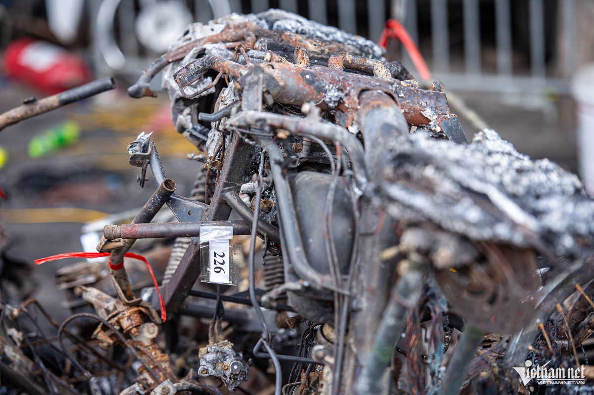 Hiện các phương tiện này đã được đánh số để phục vụ công tác điều tra.