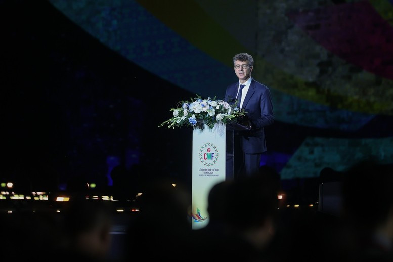 Ông Jonathan Wallace Baker, Trưởng Đại diện UNESCO tại Việt Nam phát biểu - Ảnh: VGP/Nhật Bắc