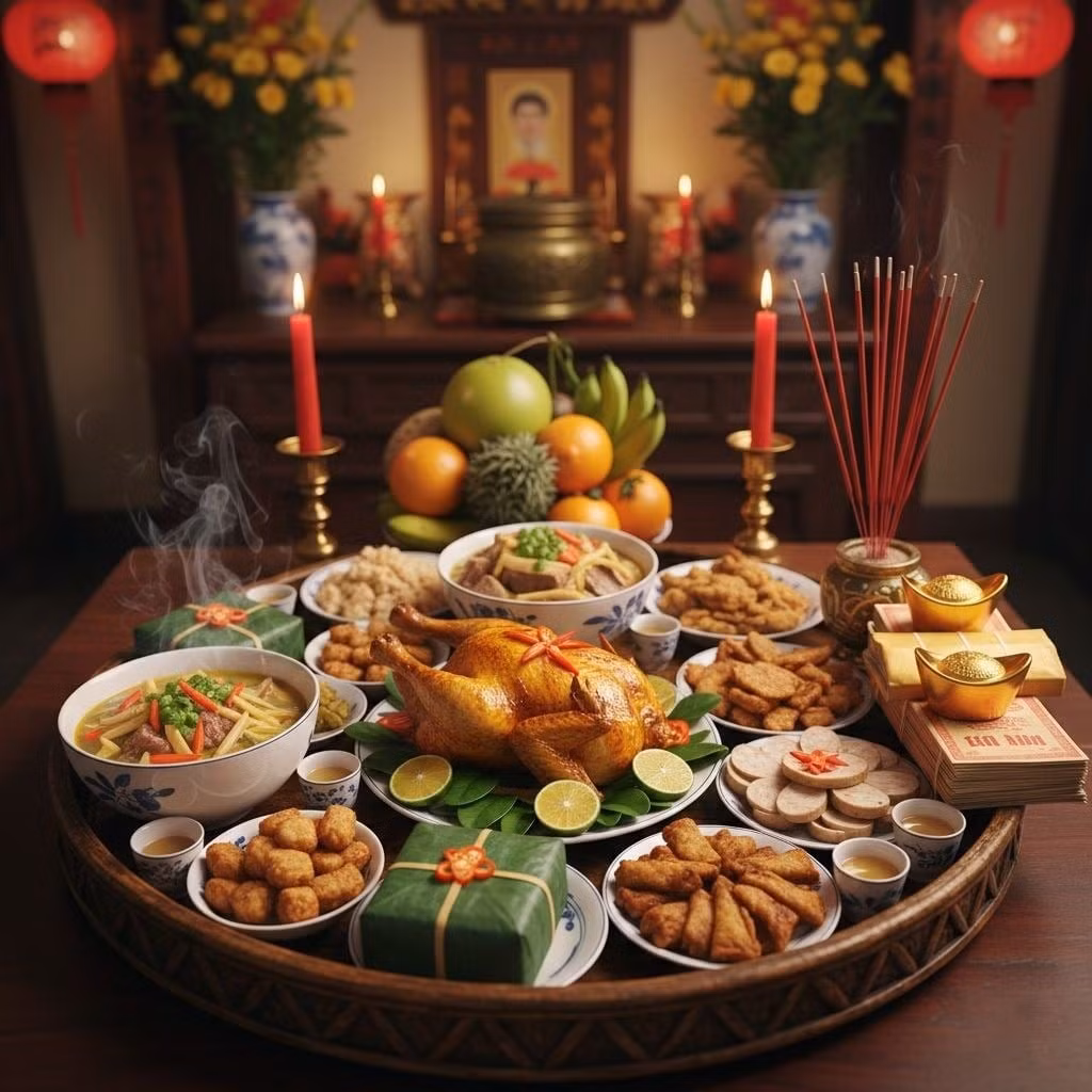 Cách cúng hóa vàng Tết Bính Ngọ 2026 đúng chuẩn phong thủy bao gồm 4 bước chính