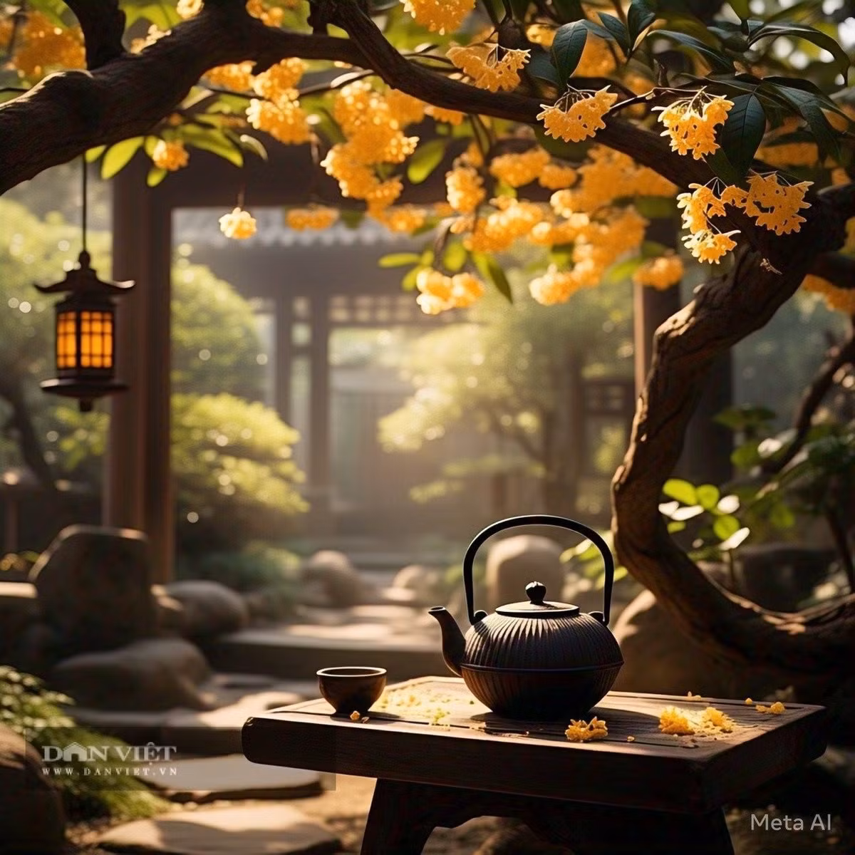 2. Mộc Hương – Hương thơm ngào ngạt, chiêu tài giữ phúc: Mộc hương (hay quế hoa) có hoa nhỏ nhưng mùi thơm lan xa, nhất là vào tháng 8 Âm lịch – thời điểm cây nở rộ, vàng rực cả một góc sân vườn.