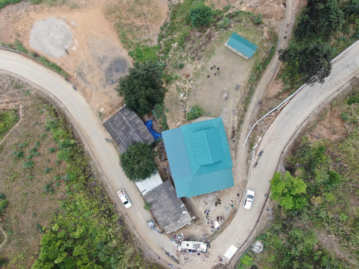 Đoạn đường xảy ra vụ tai nạn.