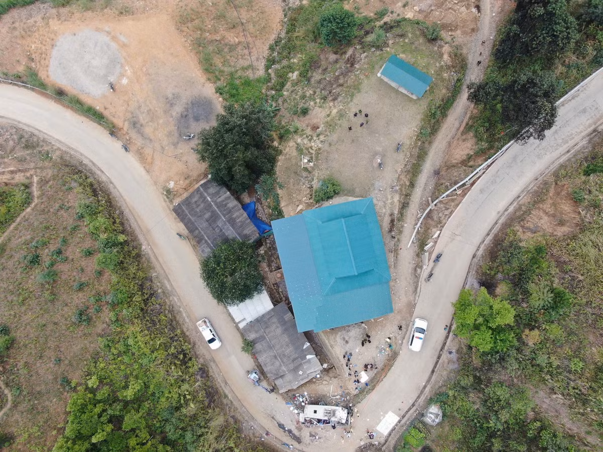 Đoạn đường xảy ra vụ tai nạn.