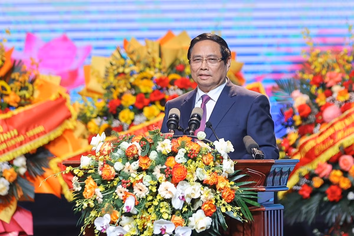 Thủ tướng Phạm Minh Chính phát biểu. Ảnh: VGP.