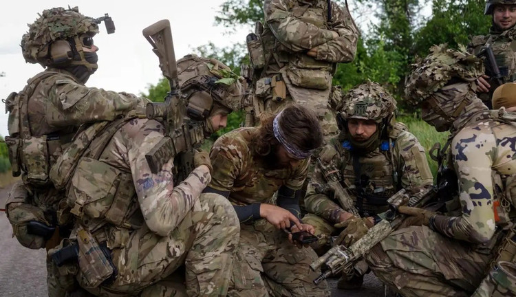 Ante la situación de Pokrovsk asfixiado por la RFAF, el Estado Mayor de las Fuerzas Armadas de Ucrania se vio obligado a enviar la 3ª Brigada Azov, que acababa de ser complementada con tropas y armas de la OTAN, para estabilizar el frente cerca de Pokrovsk, cuando la RFAF lanzó de repente un fuerte ataque sobre el área de Zaporizhia. 12-3604.jpg