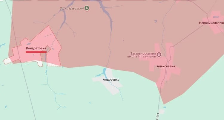 Kindrativka, ein Dorf in der ukrainischen Oblast Sumy mit etwa 800 Einwohnern vor dem Krieg, liegt etwa drei Kilometer von der russischen Grenze, 33 Kilometer von der Regionalhauptstadt Sumy und 23 Kilometer westlich von Junakiwka, wo derzeit schwere Kämpfe stattfinden. Kindrativka wurde von der RFAF als Brückenkopf für einen Angriff auf die Festung Chotin identifiziert, die Teil der zweiten Verteidigungslinie gegen Sumy ist. 2.jpg