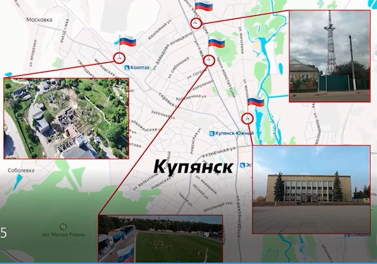 Auf einigen AFU-Karten ist das nördliche Wohngebiet, das sich im Osten bis zur Ukrainskaja-Straße und im Westen bis zur Shiroky-Gasse erstreckt, grau schattiert. Die Ukrainer waren dort Teil einer „flexiblen Verteidigung“ mit mehreren kleinen Gruppen von jeweils zwei oder drei Mann, die als Aufklärungs- und Sabotagekräfte fungierten. 2.jpg