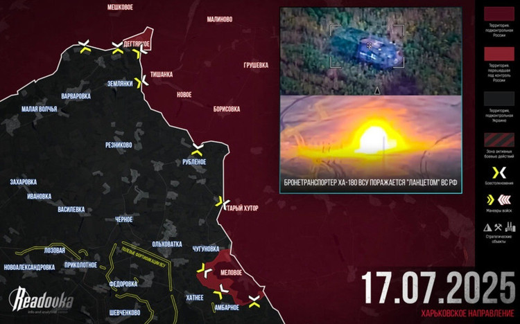 注目すべきは、前日、ロシア空軍が別の地域でハリコフ州の境界線を越え、昨春に戦闘が始まったデグティアルノエ村を制圧したことです。その結果、ヴォルチャンスクのロシア空軍部隊は包囲の危機に瀕しています。この状況を踏まえると、大規模な増援を受けない限り、ウクライナ軍は陣地から撤退を開始する可能性があります。 4.jpg