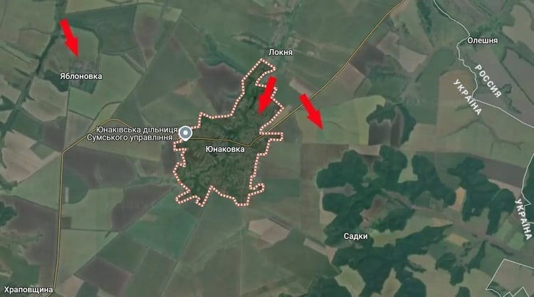スムイ地方での戦闘も同様に緊迫していた。ロシア軍第3親衛師団はユナキフカ村を占領し、橋頭保を築いた。ここでアフガニスタン軍が敗北したのは、ポクロフスク市への援軍として予備軍を撤退させざるを得なかったため、地域の防衛に隙間ができたためである。 11.jpg