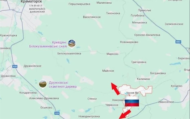 Mit dem Fall von Chasov Yar sind die verbleibenden „drei Festungen“ nördlich von Donezk – Konstantinowka, Druschkowka und Slawjansk – nun vollständig der russischen Feuerkraft in Chasov Yar ausgesetzt. Russische Vorhutkräfte rücken auf Konstantinowka vor, einen weiteren strategischen Knotenpunkt in der Ostukraine. Jüngste Einschätzungen des russischen Generalstabs zeigen, dass die ukrainische Verteidigung innerhalb der nächsten 60 bis 90 Tage zusammenbrechen könnte. (Fotoquelle: Sina, Military Review, Ukrinform). 8.jpg