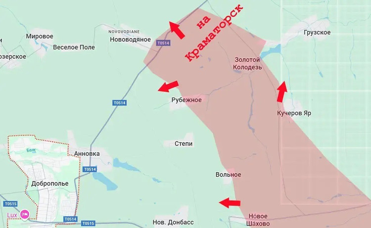 ロシア空軍がオプションAを選択した場合、敵が追い詰められている状況を考えると、それは極めて危険です。なぜなら、敵はどれほど厳しい状況であっても、ゾロトコロデズニー山麓への攻撃のために戦力を集結させることができるからです。そうなれば、ロシア軍は本当に危険な状況に陥るでしょう。 5-9270.jpg