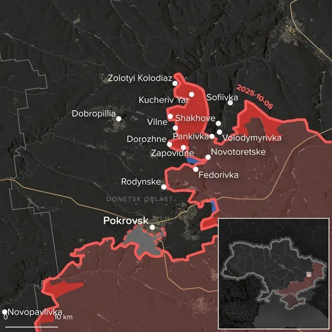 “RFAF regained the initiative, broke the AFU encirclement; the Russian troops, which seemed to be surrounded and in danger of being wiped out at the Dobropolye thrust, not only turned the tables but also continued to expand the area of control, advancing straight to Zolotoy Kolodez”; RVvoenkor channel confirmed. 4.jpg