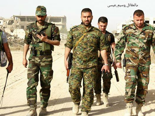Al Masdar News đưa tin ngày 27/4, quân đội Syria lại có một ngày "làm việc hiệu quả" nữa ở thủ đô Damascus sau khi nối lại chiến dịch chống khủng bố tại quận al-Qaboun. Ảnh: AMN.
