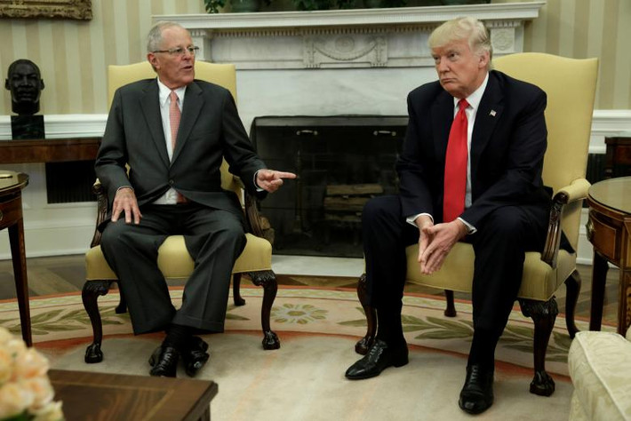 Tổng thống Trump có cuộc gặp với Tổng thống Peru Pedro Pablo Kuczynski tại Nhà Trắng ngày 24/2.