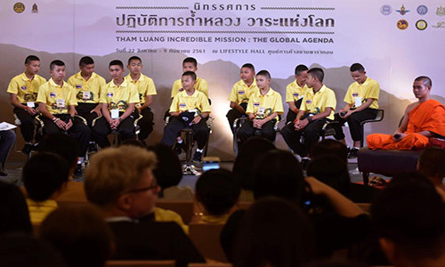 Buổi triển lãm được tổ chức tại Siam Paragon, một trong những trung tâm thương mại lớn nhất ở thủ đô Bangkok. Ảnh: EPA.