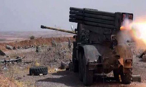 “Lực lượng chính phủ Damascus đã phá hủy 3 căn cứ của nhóm HTS, tiêu diệt và làm bị thương nhiều tay súng khủng bố”, FNA đưa tin. Ảnh: SANA.