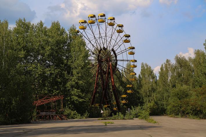 Công viên giải trí này ở Pripyat chưa kịp mở cửa cho công chúng thì thảm họa hạt nhân đã xảy ra.