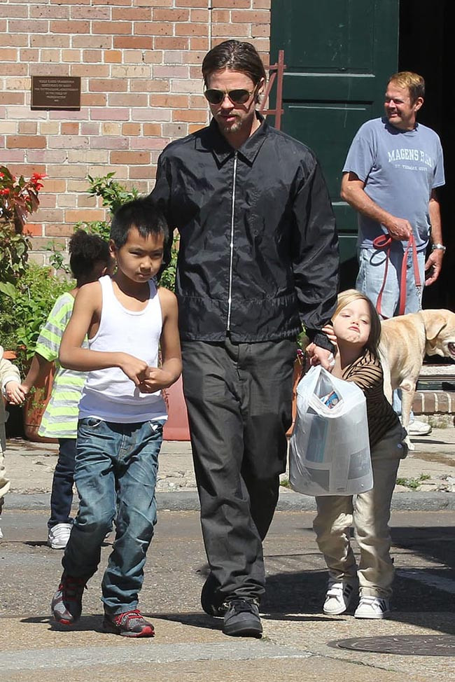 Angelina Jolie ly hôn với Brad Pitt dù họ đã có với nhau 6 mặt con, trong đó có 3 con ruột và 3 con nuôi. Trong một cuộc phỏng vấn, Angelina “tố” Brad Pitt là một người bố tồi, quá nghiêm khắc và không biết cách chăm sóc con cái.