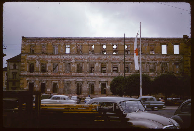 Tòa nhà ở thành phố Munich của nước Đức chụp hồi tháng 7/1958.
